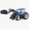 Legetøjsbiler & -Fartøjer|Bruder New Holland T7.315 m. Frontlaster