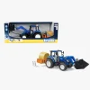 Legetøjsbiler & -Fartøjer|Bruder New Holland Traktor T5 120 med Front Loader