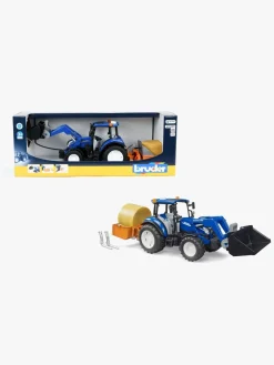 Legetøjsbiler & -Fartøjer|Bruder New Holland Traktor T5 120 med Front Loader