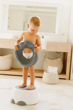 Badeværelset|Bumbo Step N Potte, Cool Grey Grå/Hvid