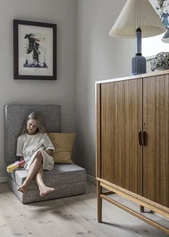 Børnemøbler|KlipKlap by 3 Fold Single Madras, Lysegrå Grå