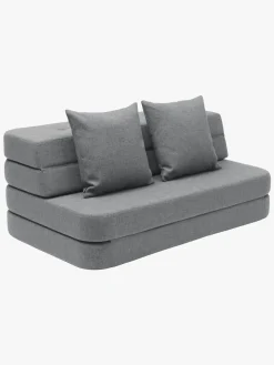 Børn KlipKlap Børnemøbler-by 3 Fold Sofa, Mørkegrå