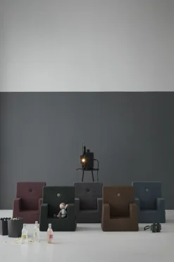 Børnemøbler|KlipKlap by Kids Lænestol, Mørkegrå Grå