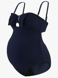 Tøj Til Mor|CacheCoeur Cache Coeur Bamboo Graviditetsbadedragt, Navy Blue