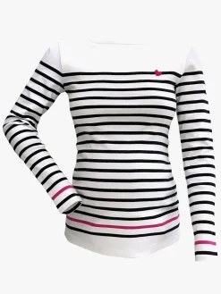 CacheCoeur Tøj Til Mor-Cache Cœur BREST Graviditetstrøje Sailor, White/Marine