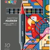 Kreativt Legetøj|Carioca PLUS Illustration Markers 10-pak