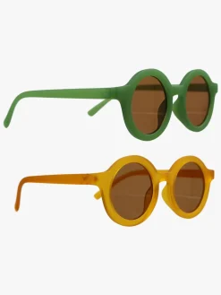 Tilbehør|CarloBaby Solbriller Stråla 2-pak 3-6 År, Grøn/Gul Grøn/Gul