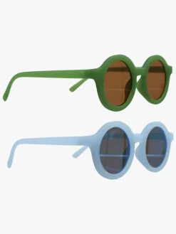 Tilbehør|CarloBaby Solbriller Stråla 2-pak 3-6 År, Grøn/Blå Grøn/Blå