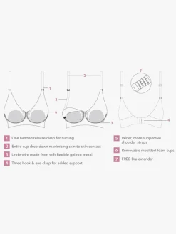 Carriwell Tøj Til Mor-Polstret Graviditets- & Ammebh Carri-Gel,