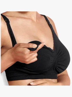 Tøj Til Mor|Carriwell Polstret Graviditets- & Ammebh Carri-Gel, Sort