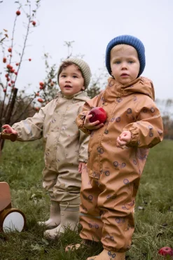 Børn CeLaVi Regntøj- Foret Regndragt, White Pepper