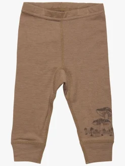 Underdele|Uldtøj|CeLaVi Leggings, Coca Mocha Melange Brun