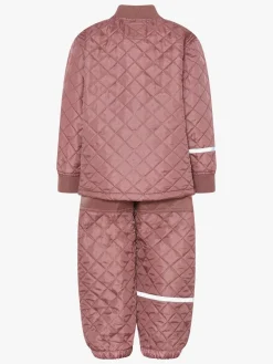 Fleecetøj|Vintertøj|CeLaVi Termosæt, Burlwood Lyserød