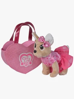ChichiLove Dukker & Bamser-ChiChi Love Bamse Hund med Hjerteformet Taske