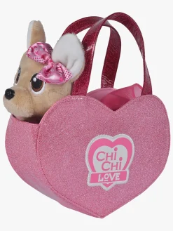 ChichiLove Dukker & Bamser-ChiChi Love Bamse Hund med Hjerteformet Taske