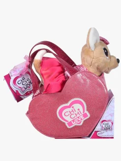 ChichiLove Dukker & Bamser-ChiChi Love Bamse Hund med Hjerteformet Taske
