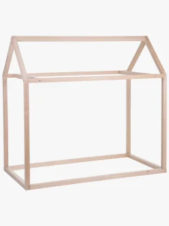 Børnesenge & Tilbehør|Childhome Juniorseng Hus 70x140, Natur