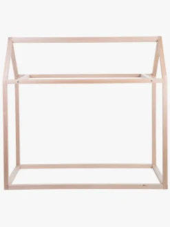 Børnesenge & Tilbehør|Childhome Juniorseng Hus 70x140, Natur