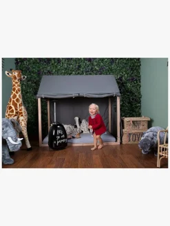 Børnesenge & Tilbehør|Childhome Juniorseng Hus 70x140, Natur