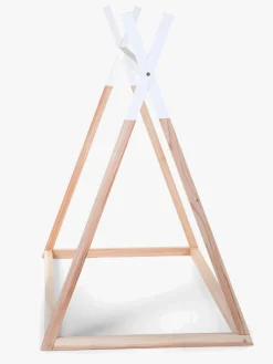 Børnesenge & Tilbehør|Childhome Juniorseng Tipi 70x140, Natur/White