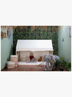 Børnesenge & Tilbehør|Childhome Sengegardin Hus 90x200, White