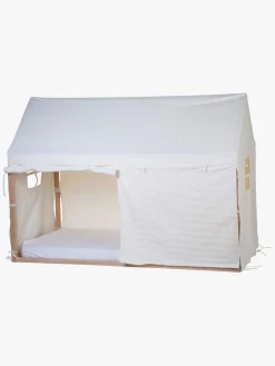 Børnesenge & Tilbehør|Childhome Sengegardin Hus 90x200, White