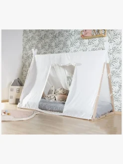 Børnesenge & Tilbehør|Childhome Sengegardin Tipi 70x140, White