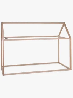 Børnesenge & Tilbehør|Childhome Sengeramme Hus 90x200 Natur