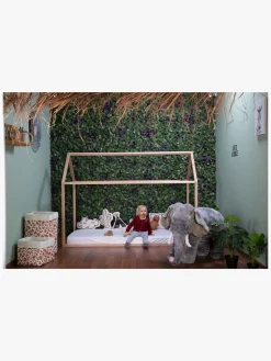 Børnesenge & Tilbehør|Childhome Sengeramme Hus 90x200 Natur