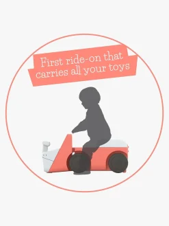 Pedal- & Gåbiler|Chillafish Blockie Gåbil, Flamingo Lyserød