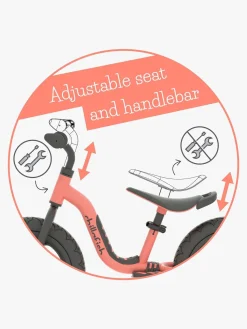 Cykler|Chillafish Charlie Sportsgrene Løbecykel, Flamingo Lyserød