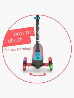 Løbehjul|Chillafish Scotti Glow Løbehjul, Red Rød