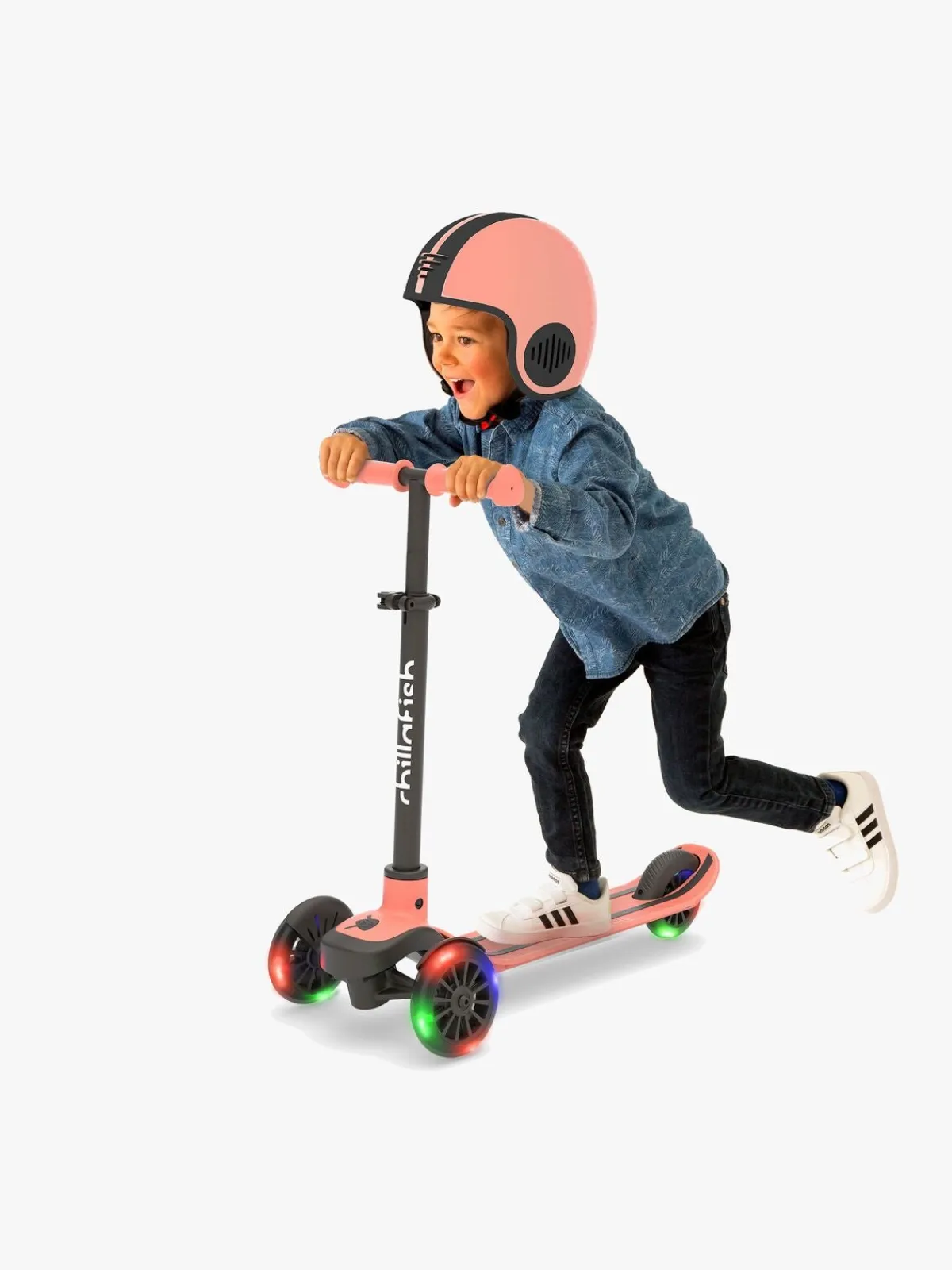 Chillafish Løbehjul-Scotti Glow Løbehjul, Flamingo