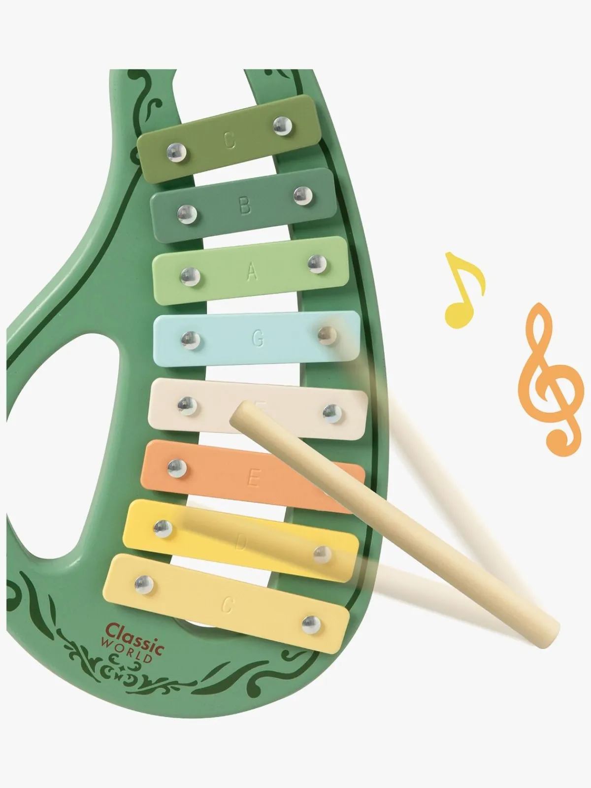 Børn ClassicWorld Musikinstrumenter|Legetøj Til Børn På 0-10 År-Classic World Vintage Musiksæt