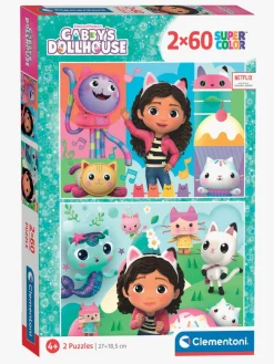 Spil & Puslespil|GabbysDollhouse Clementoni Gabby's Dollhouse Puslespil 2x60 Brikker