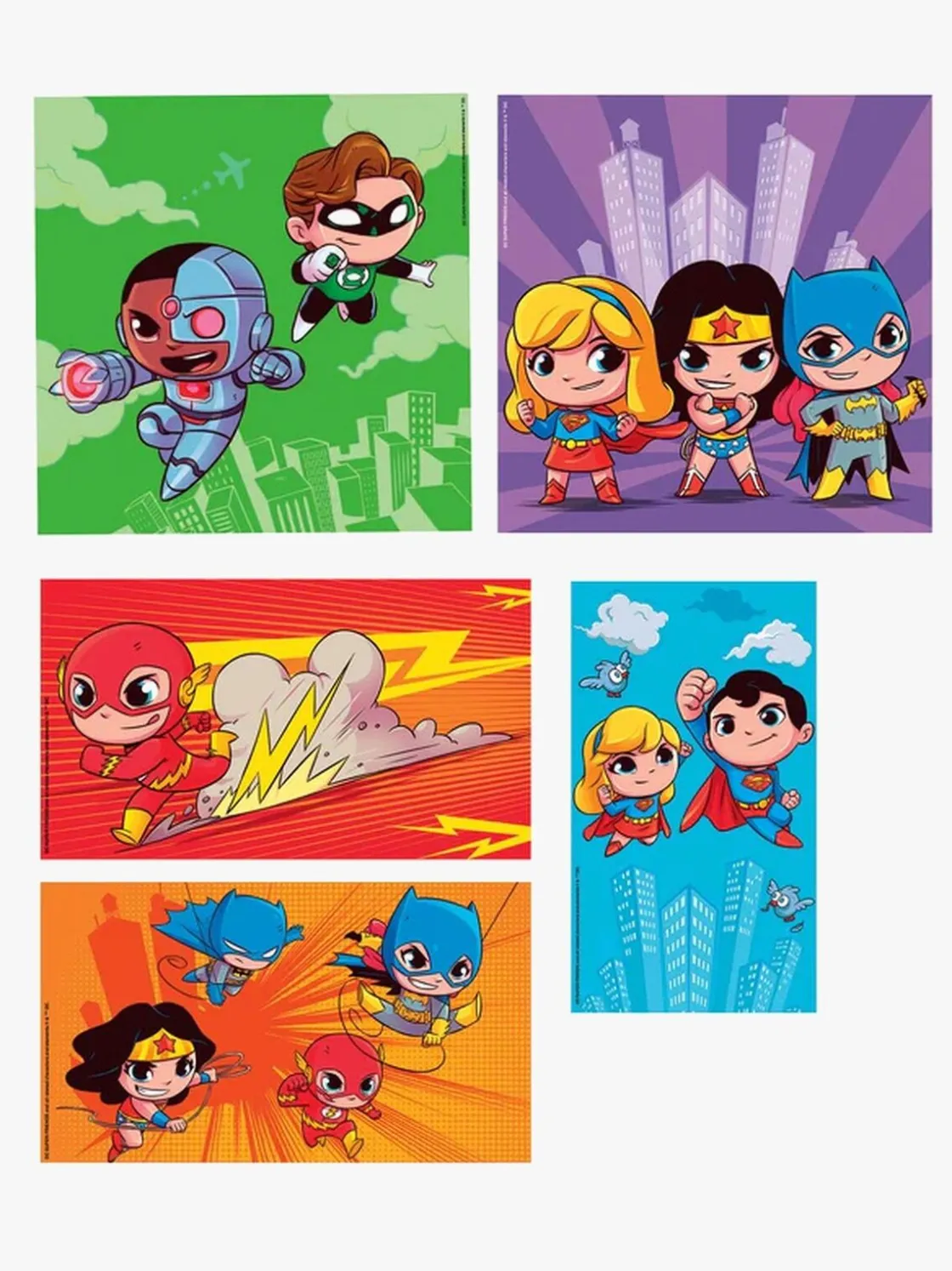 Spil & Puslespil|DCComics Clementoni Super Color DC Super Friends Puslespil 10-i-1