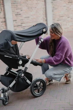 Bæreseler, Strækvikler & Bærestole|Cloby UV-Tæppe, Midnight Black Sort