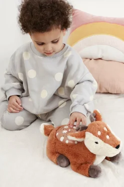 Lamper & Belysning|CloudB Cloud B Twilight Buddies Natlampe, Dådyrkid Brun/Hvid