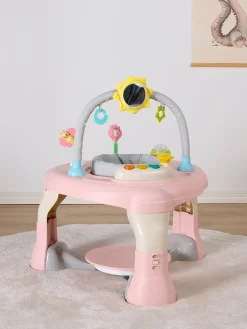 Babylegetøj|CloudberryCastle Cloudberry Castle Aktivitetscenter 3-i-1, Pink/ Beige