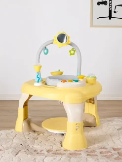 Babylegetøj|CloudberryCastle Cloudberry Castle Aktivitetscenter 3-i-1, Yellow/ Beige