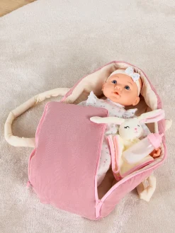 CloudberryCastle Dukker & Bamser-Cloudberry Castle Dukke med Bærekurv 40 cm, Pink