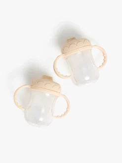 CloudberryCastle Dukker & Bamser-Cloudberry Castle Gavesæt Dukke Twins Deluxe 35 cm, Lyserød/Hvid