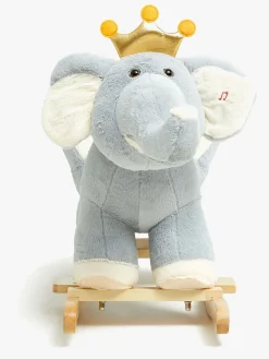 Gyngeheste & -Dyr|Legetøj Til Børn På 0-10 År|CloudberryCastle Cloudberry Castle Gyngedyr Elefant med Lyd Grå/Hvid