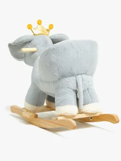 Gyngeheste & -Dyr|Legetøj Til Børn På 0-10 År|CloudberryCastle Cloudberry Castle Gyngedyr Elefant med Lyd Grå/Hvid