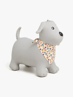 Udelegetøj|CloudberryCastle Cloudberry Castle Hoppedyr Hund med Tørklæde, Grå Grå