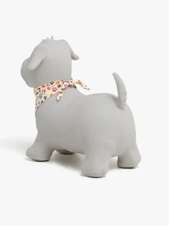 Udelegetøj|CloudberryCastle Cloudberry Castle Hoppedyr Hund med Tørklæde, Grå Grå