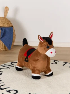 Udelegetøj|CloudberryCastle Cloudberry Castle Hoppedyr Hest med Plysbetræk, Brun