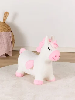 CloudberryCastle Udelegetøj-Cloudberry Castle Hoppedyr Enhjørning med Plysbetræk,