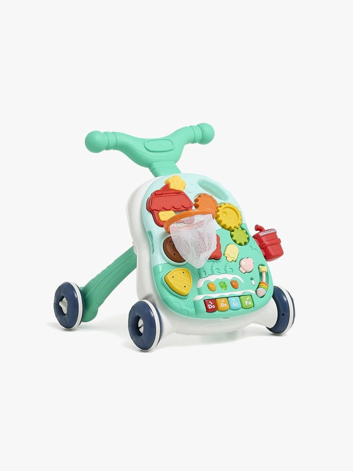 Babylegetøj|CloudberryCastle Cloudberry Castle 2-i-1 Gåvogn med Aktivitetsbord, Blå Flerfarvet