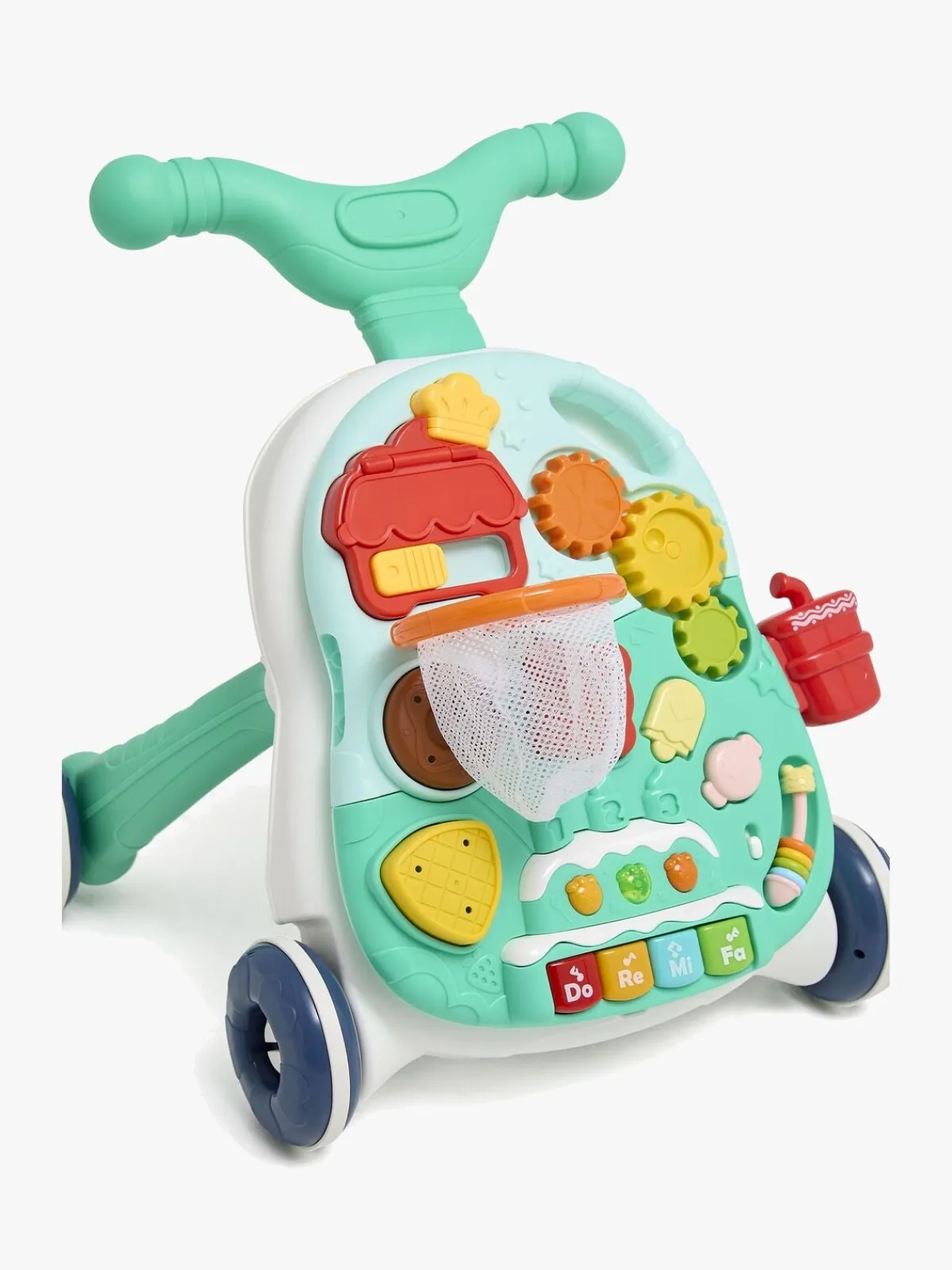 Babylegetøj|CloudberryCastle Cloudberry Castle 2-i-1 Gåvogn med Aktivitetsbord, Blå Flerfarvet